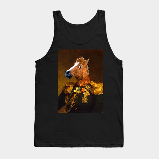 Horse portrait Tank Top by mrcatguys